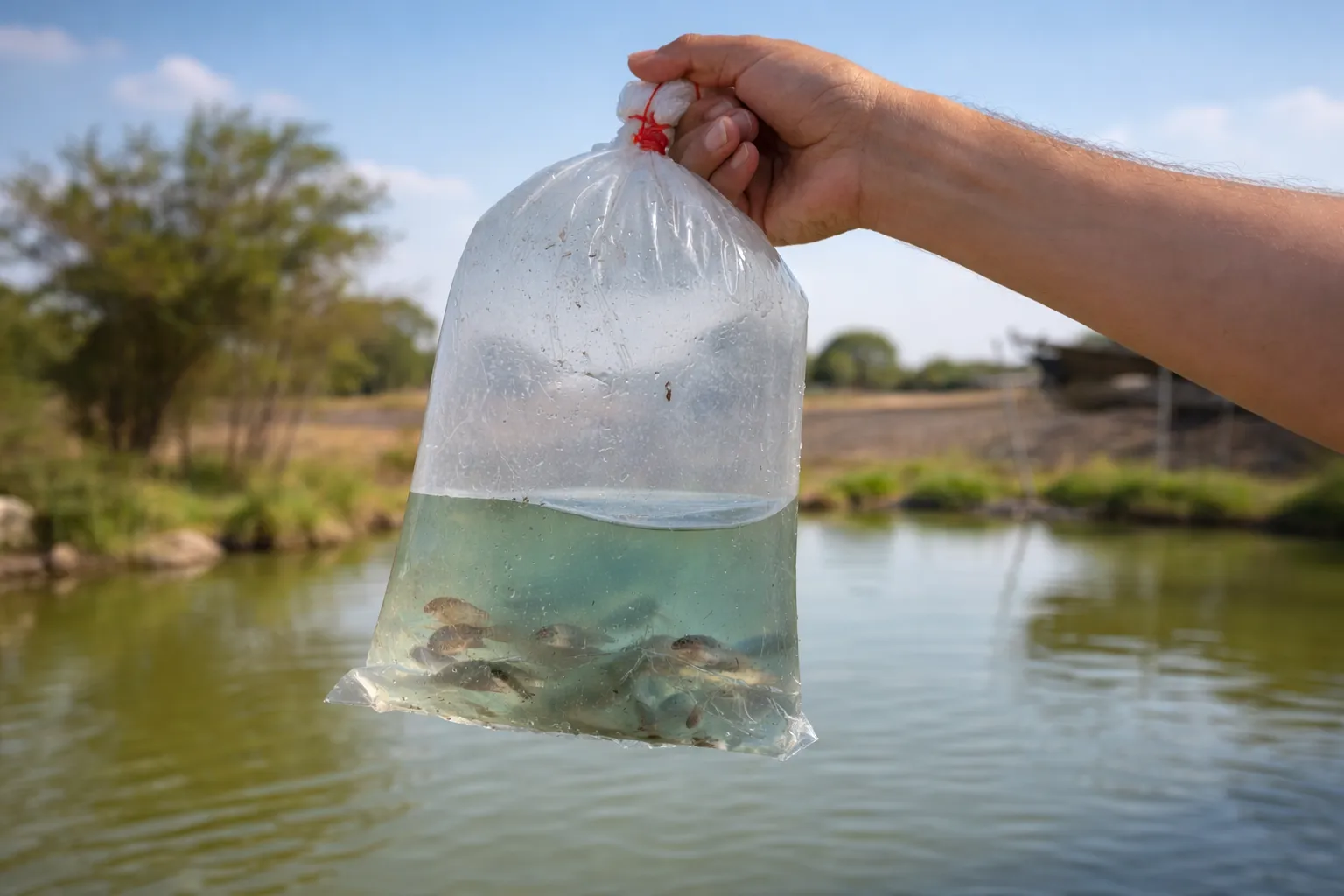 Siembra de tilapia hormonada